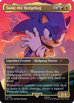Sonic the Hedgehog (Rainbow FOIL) 2087 | NM FOIL | Secret Lair Drop SLD MTG - Image 1