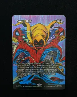 2025 Magic The Gathering MTG Marvel EN Foil M0021 Saw in Half gav - Image 1