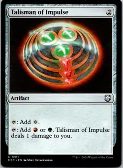 Magic the Gathering HP Talisman of Impulse Modern Horizons 3 Commander MTG - Image 1