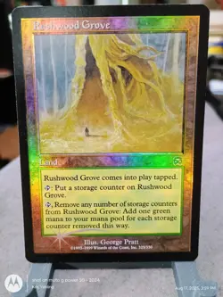RUSHWOOD GROVE Foil Mercadian Masques Magic the Gathering Unplayed NM 325/350 - Image 1