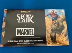 Secret Lair MTG Spider-Man: Daily Bugle Breaking News Rainbow Foil Edition - Image 1