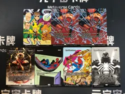 Magic MTG Hex Reprieve Feed the Swarm Borderless Marvel Spider-Man Lot*7 - Image 1