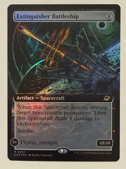 Extinguisher Battleship Extended Art Foil - Edge of Eternities MTG - Image 1