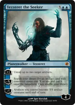 1x Tezzeret the Seeker - Foil LP, English MTG Duel Decks - Image 1