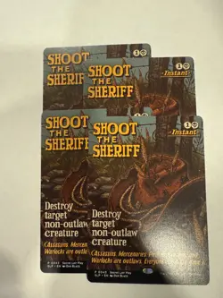 MTG Magic the Gathering Shoot the Sheriff SLD play set 4x - Image 1