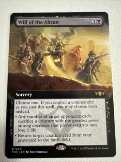 Will of the Abzan Extended (NM Non-Foil) TDC-0071 Rare MTG - Image 1