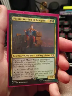 Pippin, Warden of Isengard 0065 Non Foil Rare LOTR Commander MTG Near Mint - Image 1