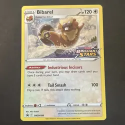 Bibarel SWSH188 Sword & Shield Brilliant Stars Stamped Promo Cards Pokemon TCG - Image 1