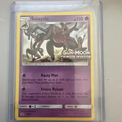 Salazzle SM73 Prerelease Promo Sun & Moon Pokemon TCG NM - Image 1