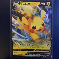 Pikachu V SWSH 285 Black Star Promo Pokemon - Image 2