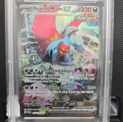 Pokemon PAR EN Roaring Moon ex Special Illustration Rare SIR 251/182 PSA 10 GEM - Image 2