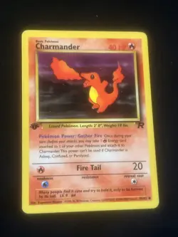 Charmander 50/82 Common 1st Edition NM Pokemon Team Rocket - Image 1