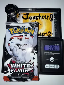 Very Heavy! 22.80g Pokemon TCG SV10.5 White Flare Booster Pack Factory Sealed! - Image 1
