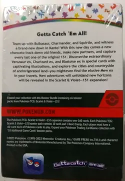 (1)Package English Inc. 6 Booster Packs Pokemon 151 Brand New. - Image 2