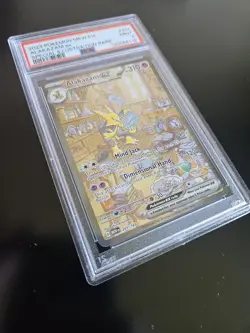 Pokemon TCG Scarlet and Violet Alakazam EX Full Art Sir 201/165 PSA 9 - Image 4