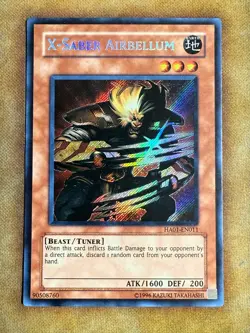 Yugioh X-Saber Airbellum HA01-EN011 Secret Rare Unl NM - Image 1