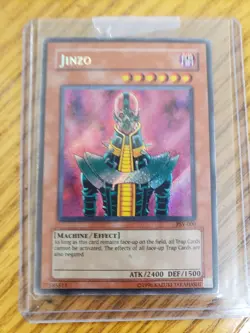 Yu-Gi-Oh! TCG Jinzo Pharaoh's Servant PSV-000 Unlimited Secret Rare - Image 1