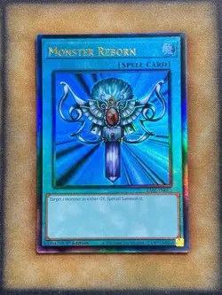 Yugioh Monster Reborn RA03-EN052 Prismatic Ultimate Rare 1st Ed NM - Image 1