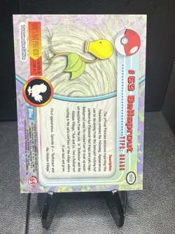 Pokemon Card Bellsprout #69 Topps Animation Series Blue Logo NM - Image 2