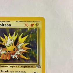 1st Edition Jolteon 4/64 Jungle Holo Rare Pokemon Card TCG (LP) - Image 3