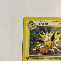 1st Edition Jolteon 4/64 Jungle Holo Rare Pokemon Card TCG (LP) - Image 4