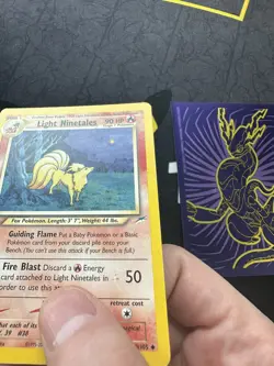 Pokemon Card Light Ninetales 50/105 Full Moon Art Neo Destiny 076🔥LP MP +🔥 - Image 2