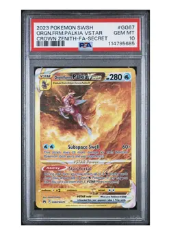 PSA 10 GEM MINT Origin Forme Palkia VSTAR GG67GG70 Crown Zenith Pokemon Card - Image 1