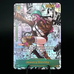 Jewelry Bonney OP12 Manga PROXY CARD- ENGLISH- High Quality Texture - Image 1