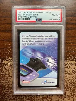 Get in Your Zone!, Pokemon 4Ever - 2002 Pokemon Insert Cards - PSA 8 NM-MT - Image 1
