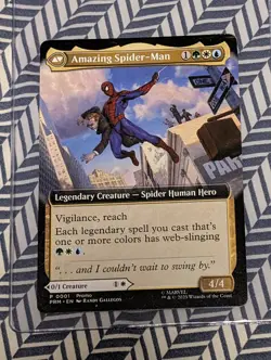 NYCC 2025 MTG Peter Parker Amazing SPIDER-MAN PROMO Card Magic the Gathering - Image 1