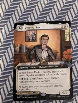 NYCC 2025 MTG Peter Parker Amazing SPIDER-MAN PROMO Card Magic the Gathering - Image 2
