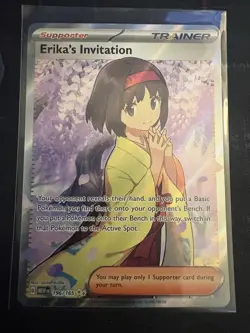 Pokemon TCG Erika's Invitation Scarlet Violet-151 Holo Ultra Rare Card 196/165 - Image 1