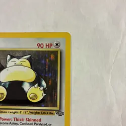 1st edition Snorlax 11/64 Holo Rare Jungle Card LP Pokemon TCG - Image 3