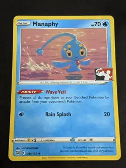 Holo Manaphy 041/172 Pokemon Play! Prize Pack Series 3 Promo Card NM - Image 1