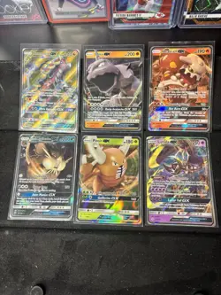 Lunala GX 66/149 Sun & Moon Ultra Rare Holo 6 Card Pokemon Full Art Holo Lot Mnt - Image 1