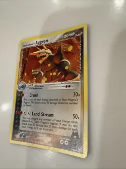 Pokemon EX 2004 Team Magma vs Team Aqua Magma's Aggron Holo Card 7/95 - Image 2