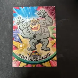Machamp #68 - BLUE LOGO - NON-HOLO - Series 1 - TOPPS POKEMON CARD - Image 1