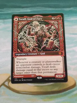 {1x} ~ Toralf, God of Fury Toralf's Hammer ~ NM *Showcase* Kaldheim - Image 1