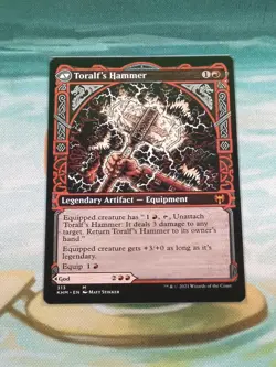 {1x} ~ Toralf, God of Fury Toralf's Hammer ~ NM *Showcase* Kaldheim - Image 3