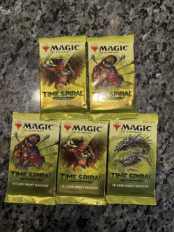 Magic the Gathering Time Spiral Remastered Lot Of 5 Booster Packs - Image 1