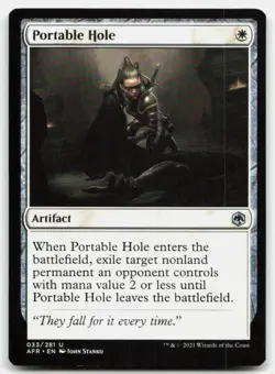 MTG Portable Hole U Adventures in the Forgotten Realms 33 LP - Image 1