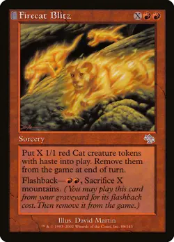 X 1 Firecat Blitz NM Judgment 088 MTG Magic The Gathering - Image 1