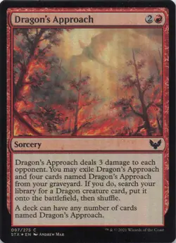 Dragon's Approach Strixhaven Foil Common #97 NM MTG - Image 1