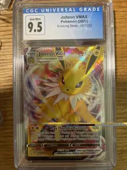 2021 Pokemon Jolteon VMAX #51 Evolving Skies CGC 9.5 - Image 1