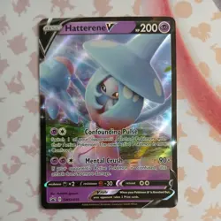 Pokemon TCG Hatterene V SWSH Black Star Promos SWSH055 Holo Promo-NM - Image 1