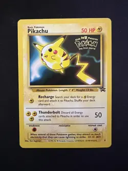 Pokemon TGC Pikachu (Movie Promo) 04/53 Wotc Promo Regular NEAR MINT - Image 1