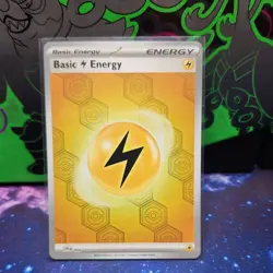 Pokemon Basic Lightning Energy SVE 004 Shrouded Fable Reverse Holo - Image 1