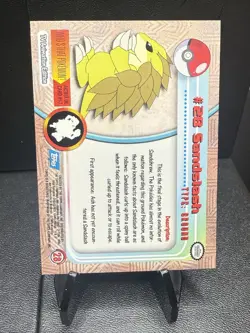 Sandslash #28 1999 Topps Series 1 Pokemon Blue Logo TV Animation Edition - Image 2