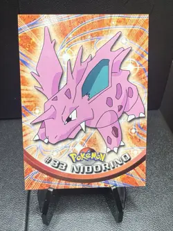 NM - Pokemon Topps Nidorino #33 TV Animation Edition Series 1 (Blue Logo) - Image 1
