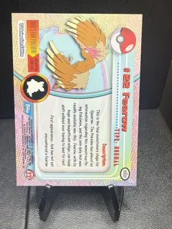 Fearow #22 Non-Foil Topps Blue Logo Pokemon TV Animation Edition - Image 2